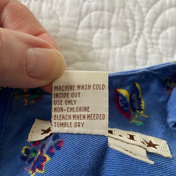 A.M.I. Vintage Blue Floral Sheath Dress Sleeveless Cotton Knee Length Size XL - Picture 4 of 12